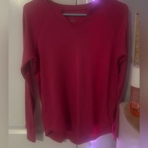 Long sleeve pink top american eagle